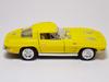Kinsmart Chevrolet Corvette Stingray Yellow Diecast Car KT5358 (1963) 1/36