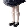Fashion Fishnet Leggings for Girls Large Bowknot Tights Hollowout Stockings Kids Pantyhose for Summer Spring Dresses