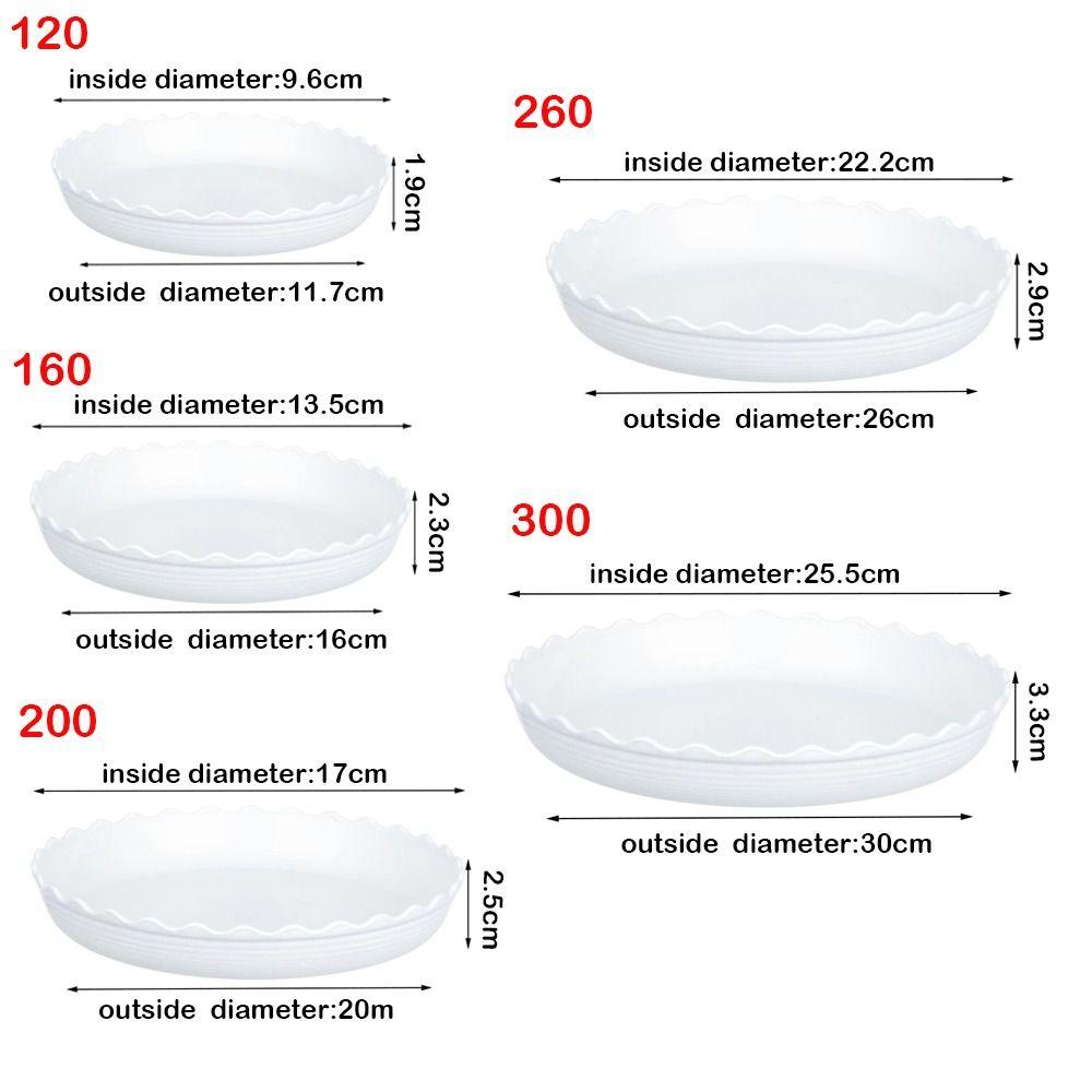 High Quality Plastic Plant Pot Tray Wave Round Durable Drip Trays Heavy Duty Flower Tray Indoor And Out Door Plant