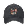 Japanese Koi Fish Lotus Flowers Baseball Caps Vintage Distressed Cotton Sun Cap Unisex Outdoor Workouts Adjustable Fit Hats Cap