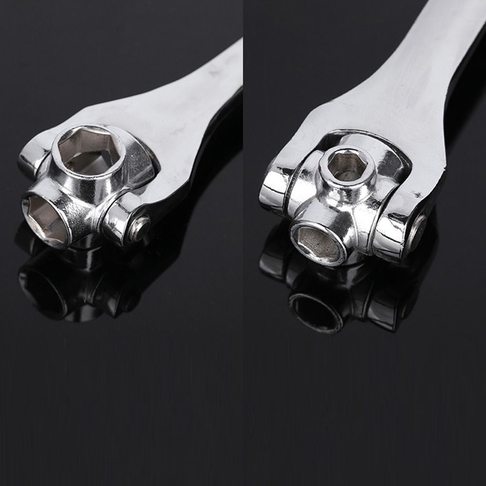 Metric 12-19mm Socket Wrench 360 Degree Rotating Head Flexible Dog Bone  for Home and Car Repair