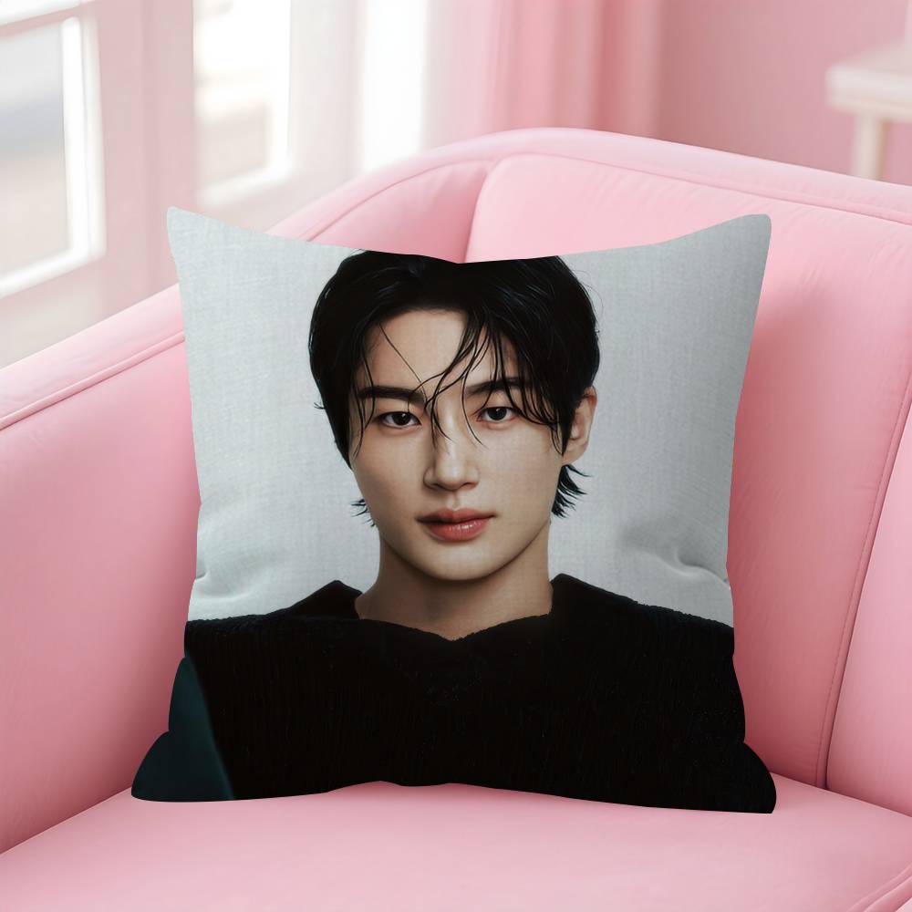 Korean Celebrity Byeon Wooseok Pillow Gift Home Office Decoration Bedroom Sofa Car Cushion Cover case 45x45 30x30 cm