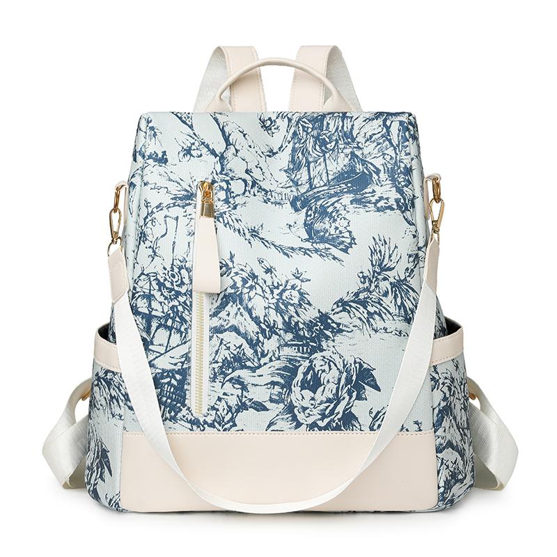 Printed Backpack Women's Large Capacity Backpack