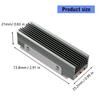 High Efficiency Cooling Solution For M.2 12 2280 SSDs Featuring Aluminum Construction And Silents Operation