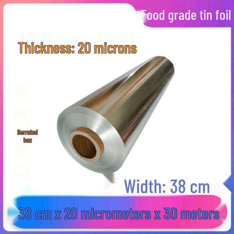 Verdickte Aluminiumfolienrolle in Gewerbequalität für Backen, Grillen und die Heißluftfritteuse