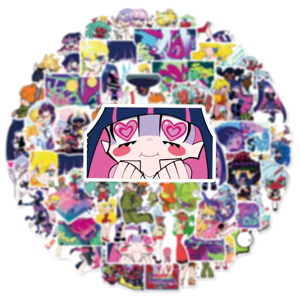 60Pcs Japanese Anime Sticker Pack - Doodle Decals for Laptop, Bottle, Skateboard, Travel Luggage