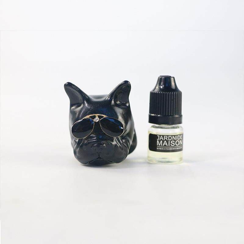 Creative Car Accessories Car Fragrance Diffuser Stone Dog Head Car Air Freshener Clip for the Year of the Dog Gift