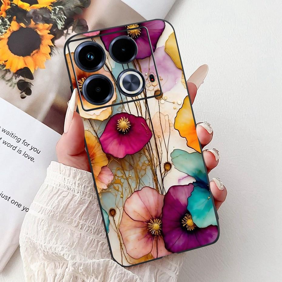 Cute Painting Phone Case For Infinix Note 40 40Pro Pro+ Soft Silicone TPU Back Cover For Infinix Note40 Pro Plus Cases Bumpers