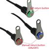 Stainless Steel LED Motorcycle Switch ON-OFF Handlebar Adjustable Mount Waterproof DC12V Headlight Fog Light Horn Start Kill