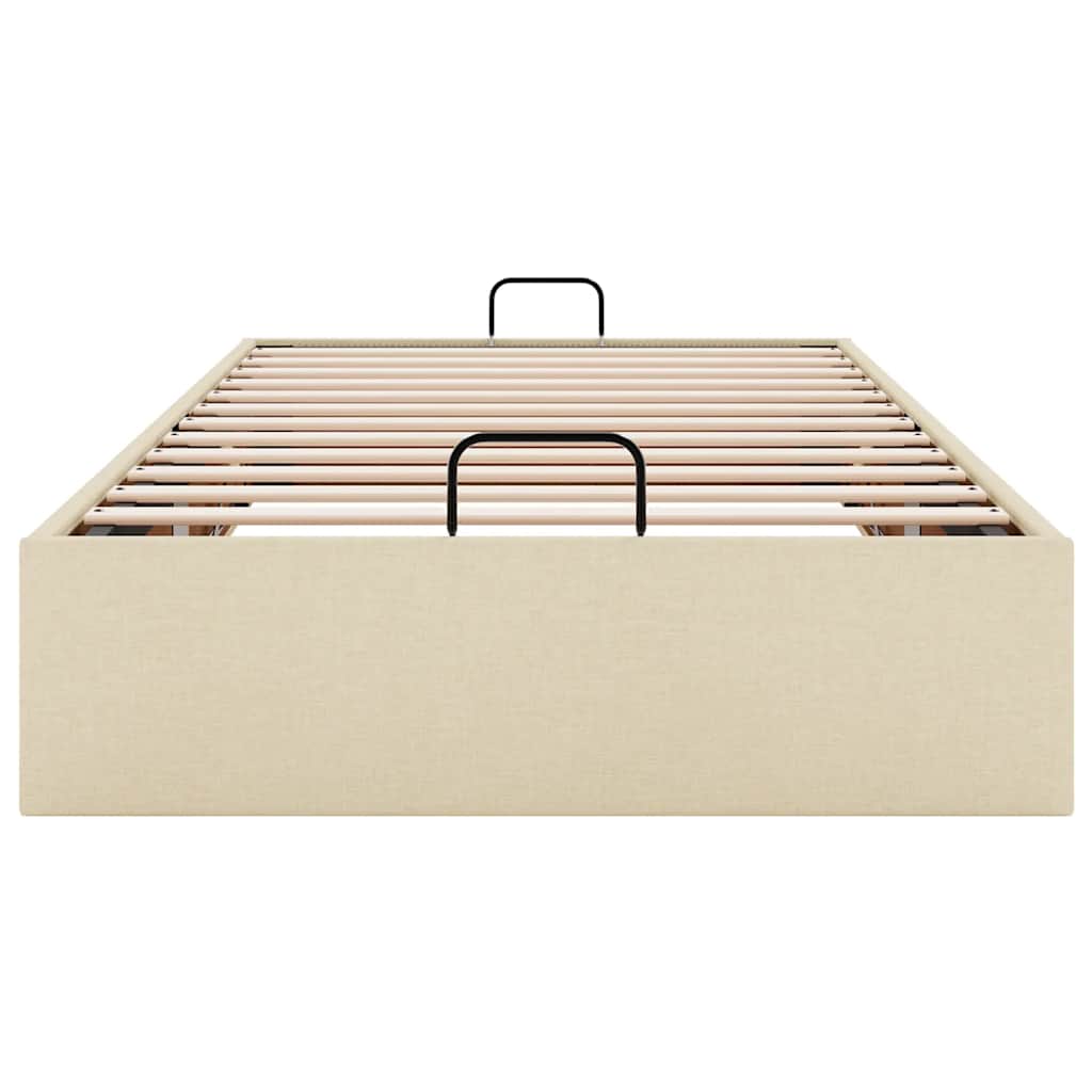 Vidaxl Struttura Letto Ottoman senza Materasso, Crema, 90X200 Cm, Tessuto