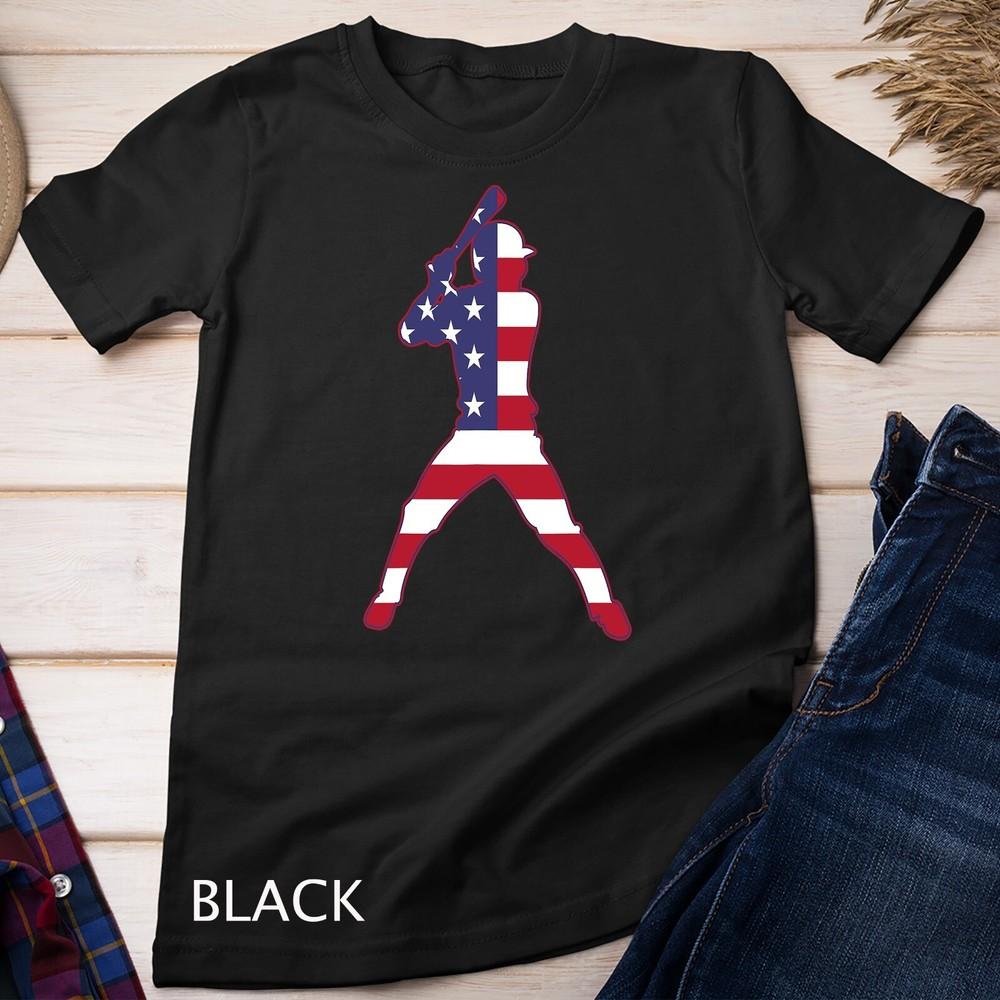 Patriotic Baseball 4th Of July Men USA American Flag Boys T-Shirt Unisex T-shirt