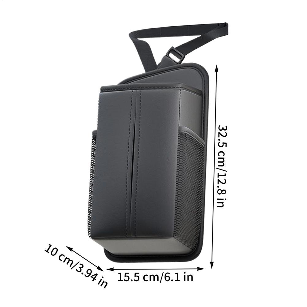 

Car Tissue Box Holder Multi-Functional Soft Pocket Car Seat Organizer Tissue Box tissue storage box car storage and organization чорний