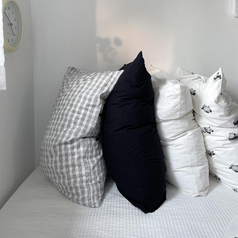 Coppia di federe in puro cotone con federa singola per cuscino in cuoio capelluto 48X74 cm (Senza nucleo del cuscino)