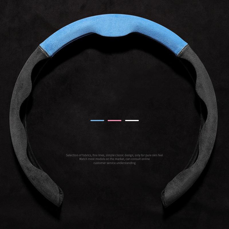 Car Steering Wheel Cover Suede Leather Booster Cover For Honda Accord CRV HRV Civic Fit Jazz Odyssey Car Accessories