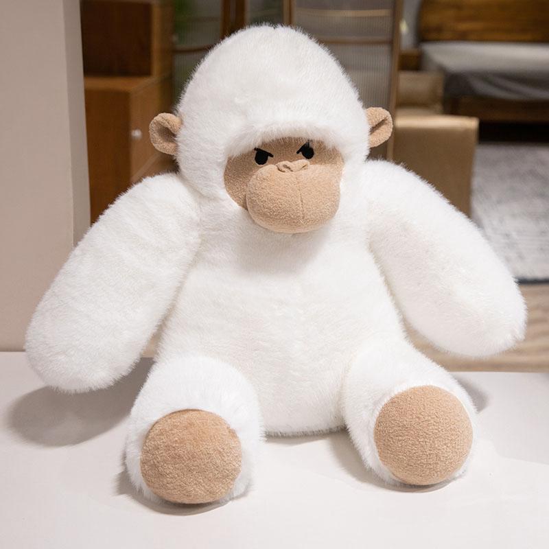 3 Größen Süße Lebensechte Sitzende Orang-Utan Plüschpuppe Mächtig Coole Gorilla Plüschtiere Lustige Kuschelige Begleitpuppe Für Kinder 23cm