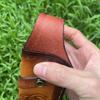 13.5 CM High-quality Cowhide Folding Knife Holder Scabbard Universal Knife Cover Leather Sheath with  Camping Knife Holsters