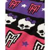 Monster high Damen Weihnachtspullover mit Totenkopf & Schneeflocke