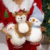 Cartoon Christmas Snowman Doll Plush Toy Elk Christmas Tree Doll Children Soothing Rag Doll Christmas Gift