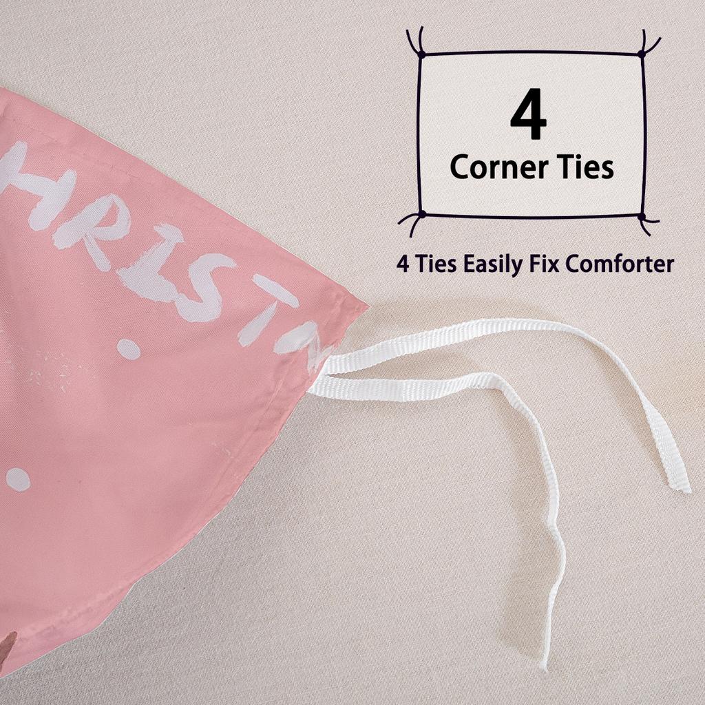 3 szt./zestaw Świąteczny Zestaw Pościeli Renifer Bałwan Zawiera 1 Poszwę na Kołdrę i 2 Poszewki na Poduszki Miękki i Przyjazny dla Skóry