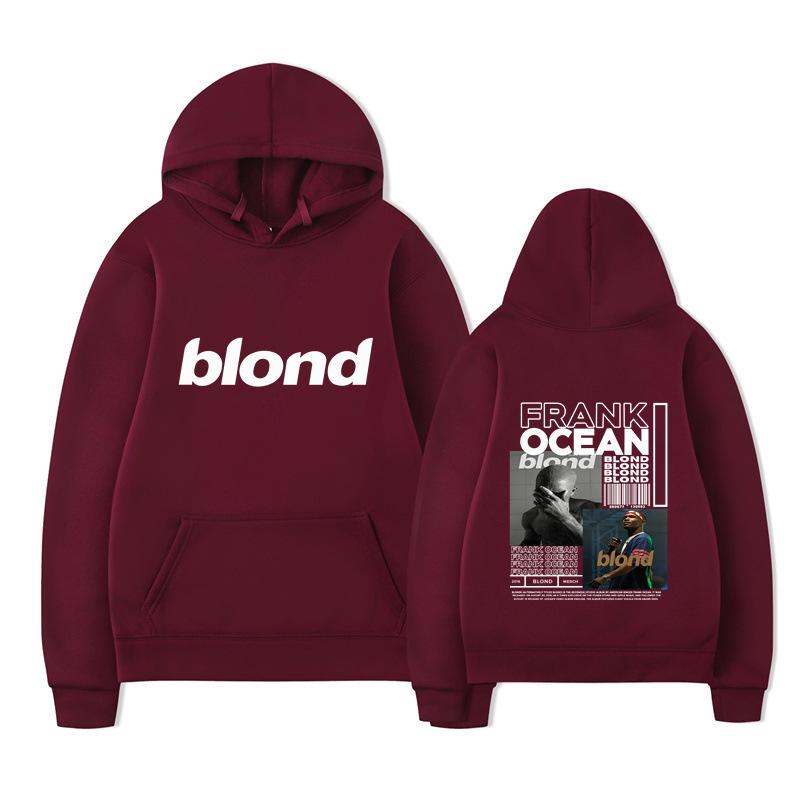 New blond Amazon autumn and winter new fleece urban casual hooded sweater
