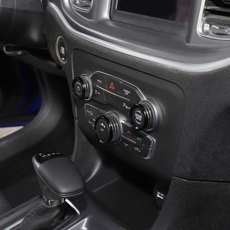 Paddle Shifter Air Conditioning Audio Switch Decoration Protective Cover For Dodge Charger For Challenger 2015 Up  Interior Accessories