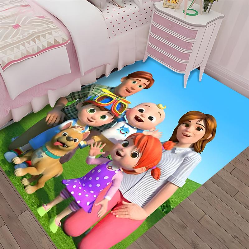 Cocomelon Printed Carpet, Rug for Office Chair Living Room Bedroom Kitchen Room Decor Gifts.
