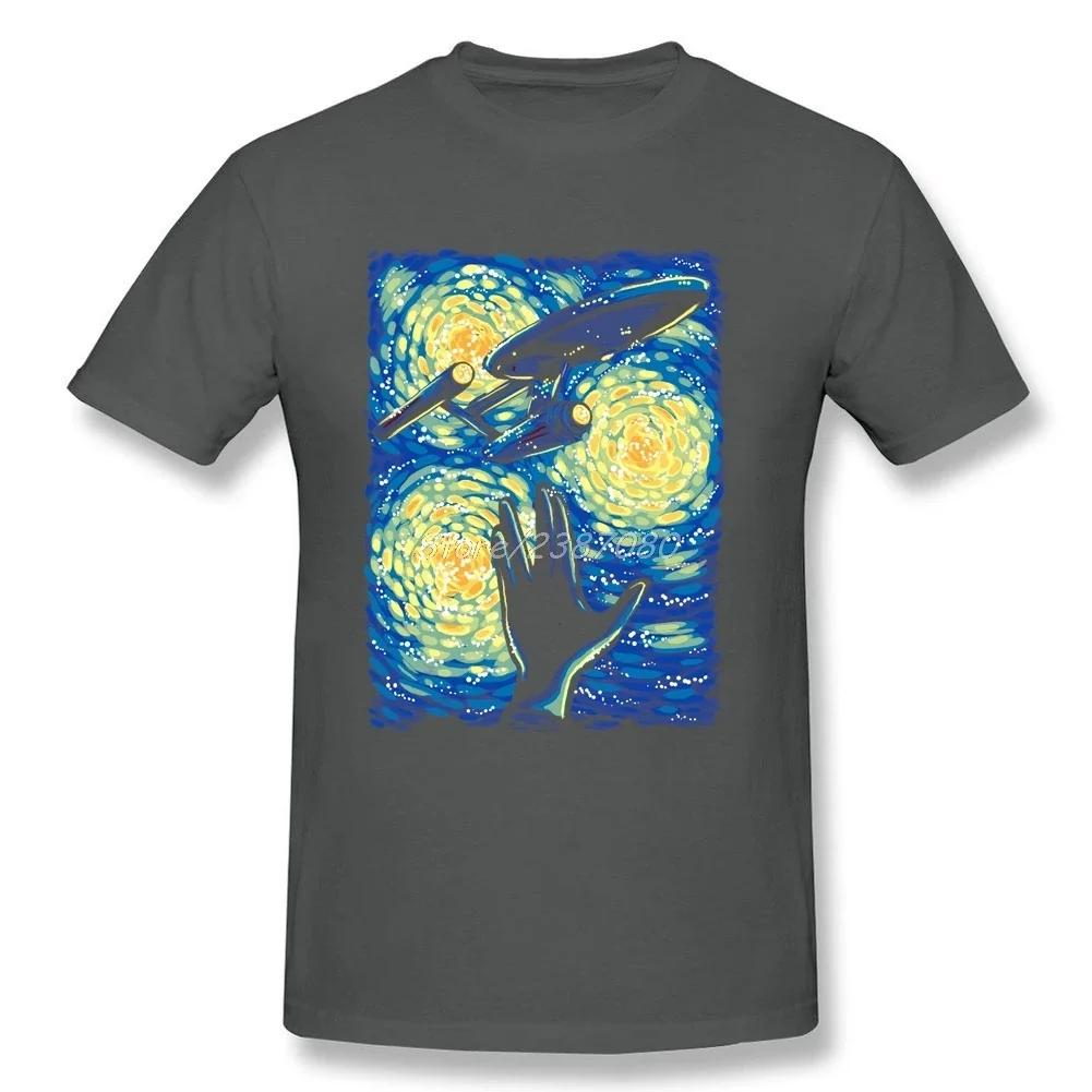 Funny Space Galaxy Picassos Painting Of Starry Sky Tshirt Summer Cotton Short Sleeve Oneck Unisexs T Shirt New S3xl
