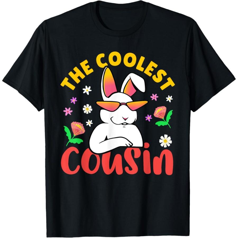 The Coolest Cousin Rabbit T-Shirt XXXXXL чёрный