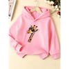 Children's Hooded Sweater Sunglasses Cool Handsome Giraffe Print Casual Comfortable Soft Spring and Autumn Models