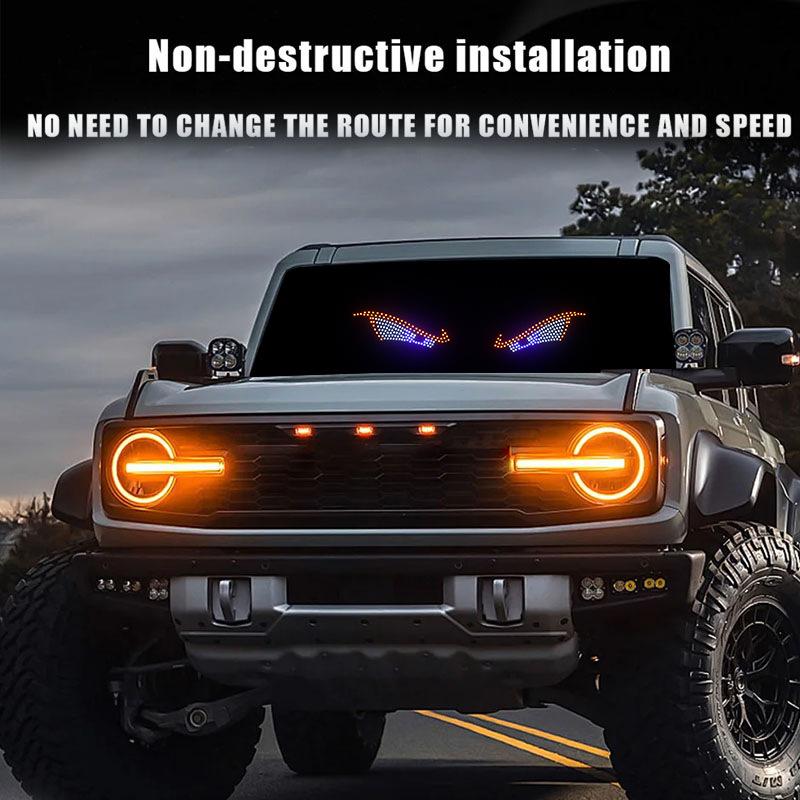 New dynamic demon eye 11 modes USB car decoration light LED modification light KAZILAN big eyes decoration