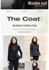 Women's 2025 Black Woolen Short Suit Jacket for Autumn/Winter - High-Grade, Thickened, Casual Fit