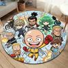 Onepunch Man Round Area Rug Carpet Rug For Living Room Bedroom Sofa Playroom Decor Nonslip Floor Mat