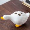 Duck-Shaped Ceramic Toothbrush Holder Cartoon Washroom Storage Holder  Sink Countertop