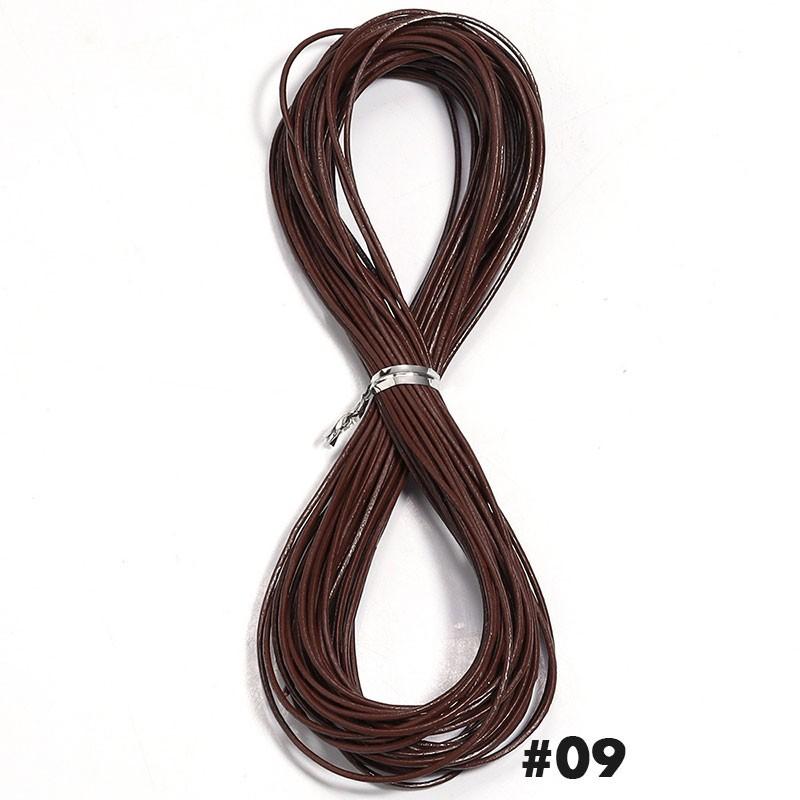 10 Yards 1,5 mm Rundes Rindsleder-Schnur Schmuck Handgemachtes Armband Material Für Schmuckherstellung Zubehör Bastelschnüre