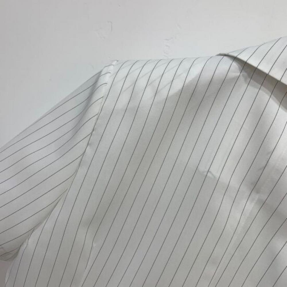 C S In The Room 2Size Former Stripe Shoulder Pad Double Slit Short Sleeve jaCket