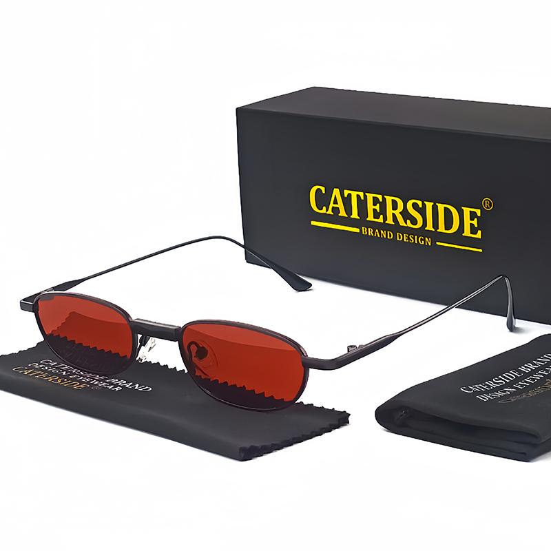 CATERSIDE Retro Polarizační Sluneční Brýle Pánské Malý Rám TAC Skla Punkové Sluneční Brýle Dámské Rybářské Venkovní Párty Brýle Letní