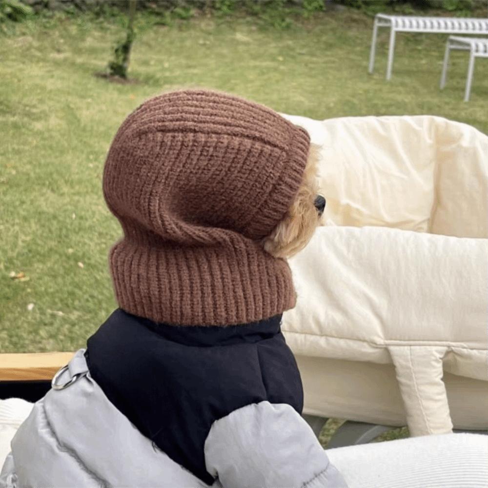 

Мила Шапка-Навушники для Собаки Заспокійливі Теплі Навушники Зняття Тривоги В язана Шапка для Домашнього Улюбленця Повітропроникна Шумозахисна Кепка для Цуценяти