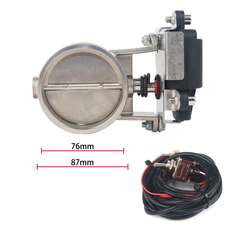 Elektricky ovládaný výfukový ventil 51mm/60mm/63mm/70mm/76mm Výfukový ovládací ventil - Nízkotlaký Pro výfukový Catback Downpipe
