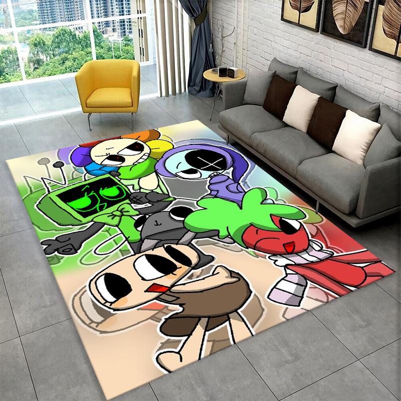 Tappeto Antiscivolo Dandy World Cartoon per Soggiorno, Camera da Letto, Sala Giochi, Tappeto Morbido Pavimento Tappeto Arredo Casa Stanza Bambini