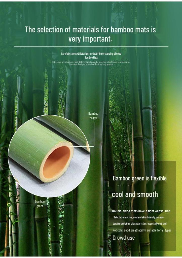 Large Bamboo Rattan Ice Silk Pillow Slices - Cool Pillow Mat Pair with Free Shipping