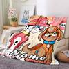 Customiz Name Personality Paw Patrol Blanket Soft &Warm Sofa Office Bed Travel Lunch Break Blanket, Gift Suitable All Seasons