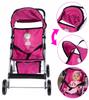 [PACZB] Foldable Princess Doll Stroller PINK X23