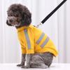 Pet Reflective Safety Vest Dog Cat Clothes Fleece Pullover with D-Ring for Leash Attachment Autumn Winter Warm Pet Apparel for Walking