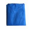 Changdong Blue SMS Non-woven Disposable Isolation Gown with Ribbed Cuffs and Back Opening