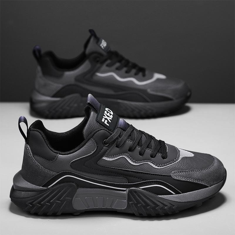 

2025 winter youth leather men s shoes, new men s casual shoes, trendy fashion sports shoes 44