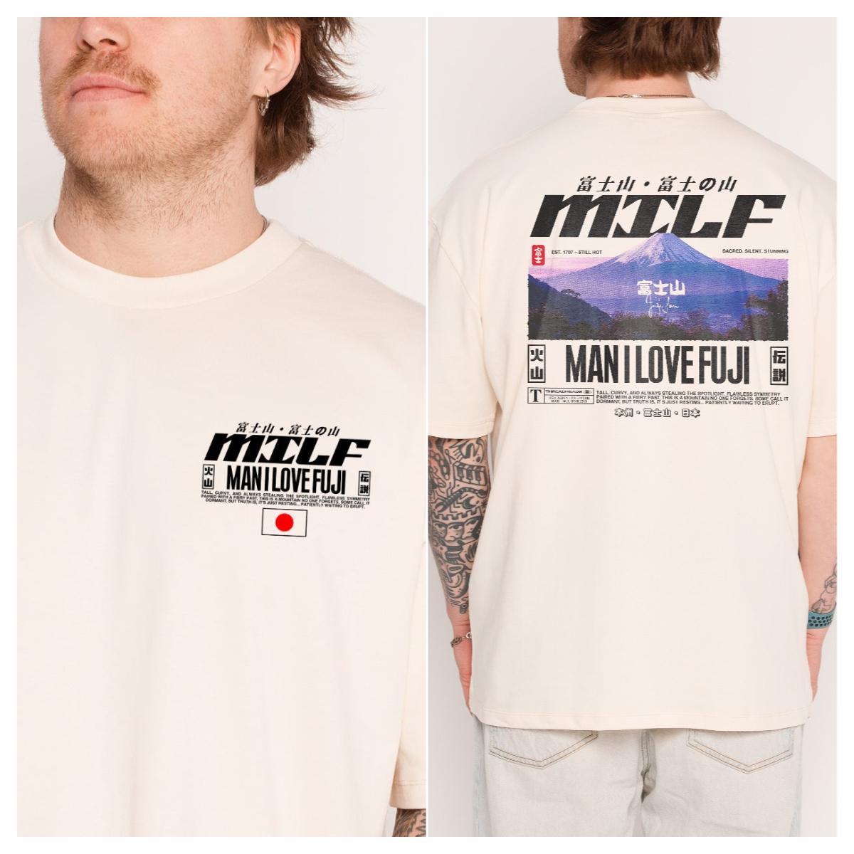 

Fashion Y2k Funny Graphic T-Shirt Milf Fuji Oversized Tee Hip Pop Short Sleeve Casual Loose Streetwear O Neck Sports Tops Unisex S разноцветный