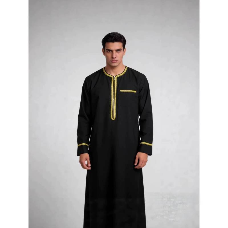 Middle Eastern Polyester Long Robe For Costume And Cultural Events