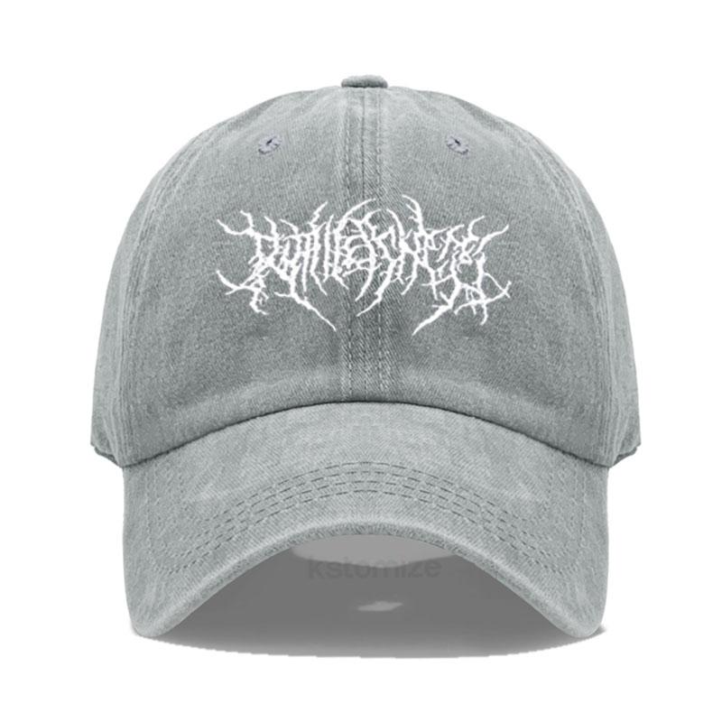Gewaschene Baumwoll-Baseballkappe Für Männer Frauen Designer-Stickerei Dad Hat Verstellbar Unisex Lässige Sportkappen gray