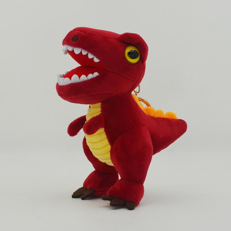 Cartoon 14Cm Dinosaur Plush Toy Keychain Fun Tyrannosaurus Rex Small Doll Girl Bag Decoration Pendant Plush Dinosaur Doll Gift