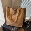 Wholesale Embroidered Canvas Bag Women's 2025 New Student Portable Ins Versatile Commuter Shoulder Tote Bag